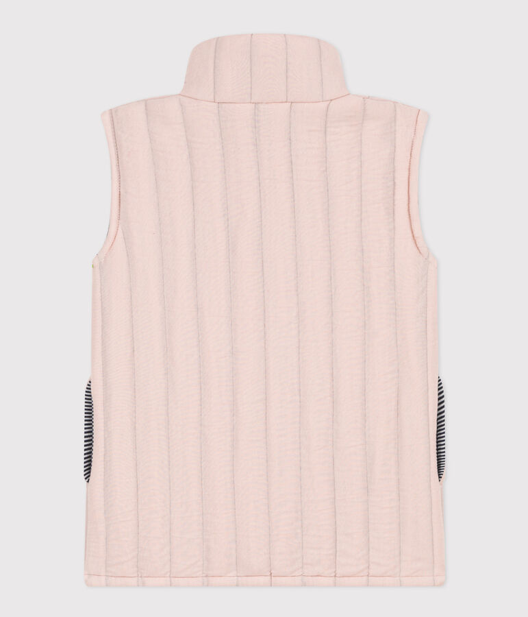 Veste sans manche en tubique enfant fille / gar&ccedil;on rose
