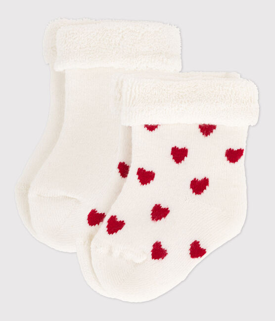 Set van 2 paar babysokken van tricot variante 1