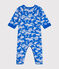 Katoenen pyjama met rits voor baby's FUJI/ MARSHMALLOW