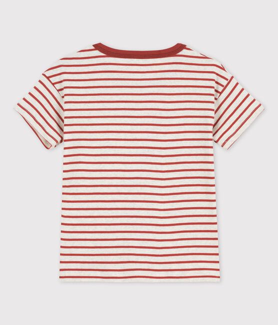 T-shirt manches courtes en coton enfant garçon beige MONTELIMAR/ OMBRIE