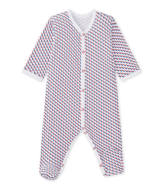 Dors bien bébé garçon imprimé blanc ECUME/blanc MULTICO