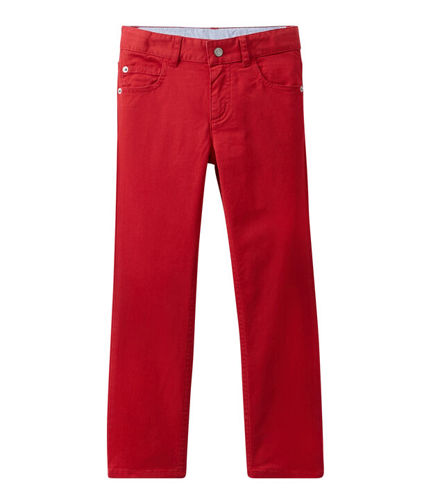Gekleurde jeansbroek voor jongens rood
