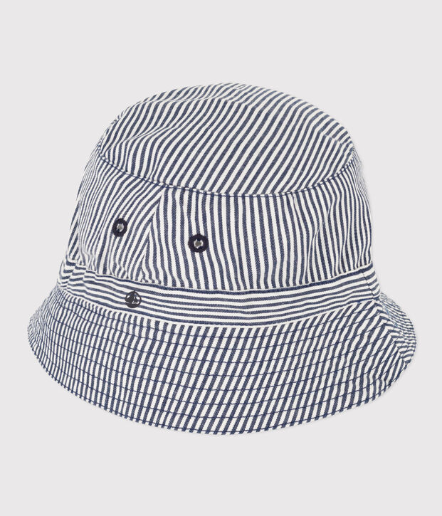 Bob ray&eacute; enfant gar&ccedil;on en serge bleu/blanc