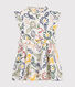 Robe imprimée sans manche en popeline enfant fille