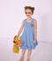 Robe enfant fille bleu RIYADH/blanc MARSHMALLOW
