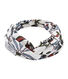 Hoofdband exclusief met bloemen bedrukt.