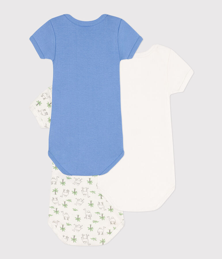 Lot de 3 bodies manches courtes dromadaires en coton variante 1