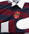 Gestreepte jongenspolo in rugbystijl blauw SMOKING/rood OGRE