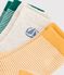 3 paires de chaussettes b&eacute;b&eacute; en coton &agrave; rayures multicouleur