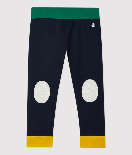 Pantalon en coton bébé. bleu SMOKING/blanc MULTICO