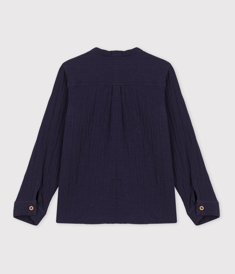 Hemd uit zacht katoen voor jongens blauw