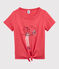 Tee-shirt manches courtes en coton enfant fille GROSEILLER