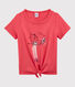 Tee-shirt manches courtes en coton enfant fille