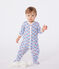 Katoenen babypyjama met bloemenprint wit MARSHMALLOW/wit MULTICO
