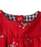 Robe bébé fille en tubique imprimé rouge FROUFROU/blanc MULTICO