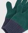 Gebreide tweekleurige handscheoenen met fleecevoering voor kinderen groen/blauw