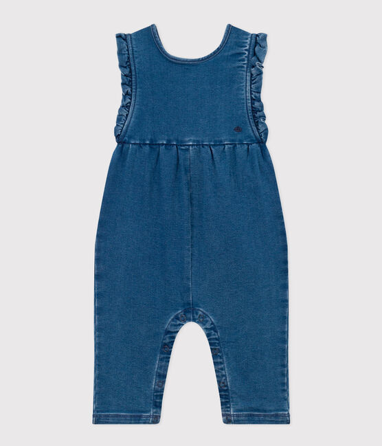 Combinaison en denim bébé. bleu JEAN