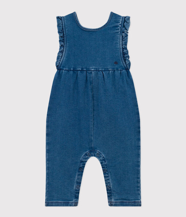 Combinaison en denim b&eacute;b&eacute;. bleu