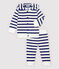 Ensemble jogging deux pièces bébé garçon blanc MARSHMALLOW/bleu SMOKING