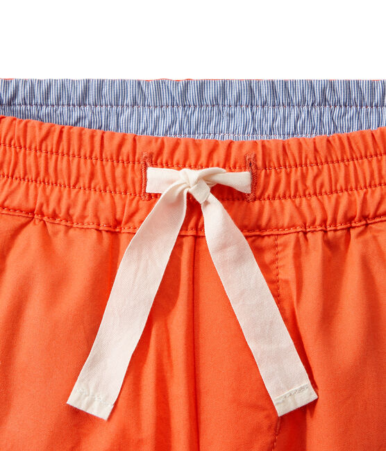 Jongensbroek met elastische taille oranje ORIENT
