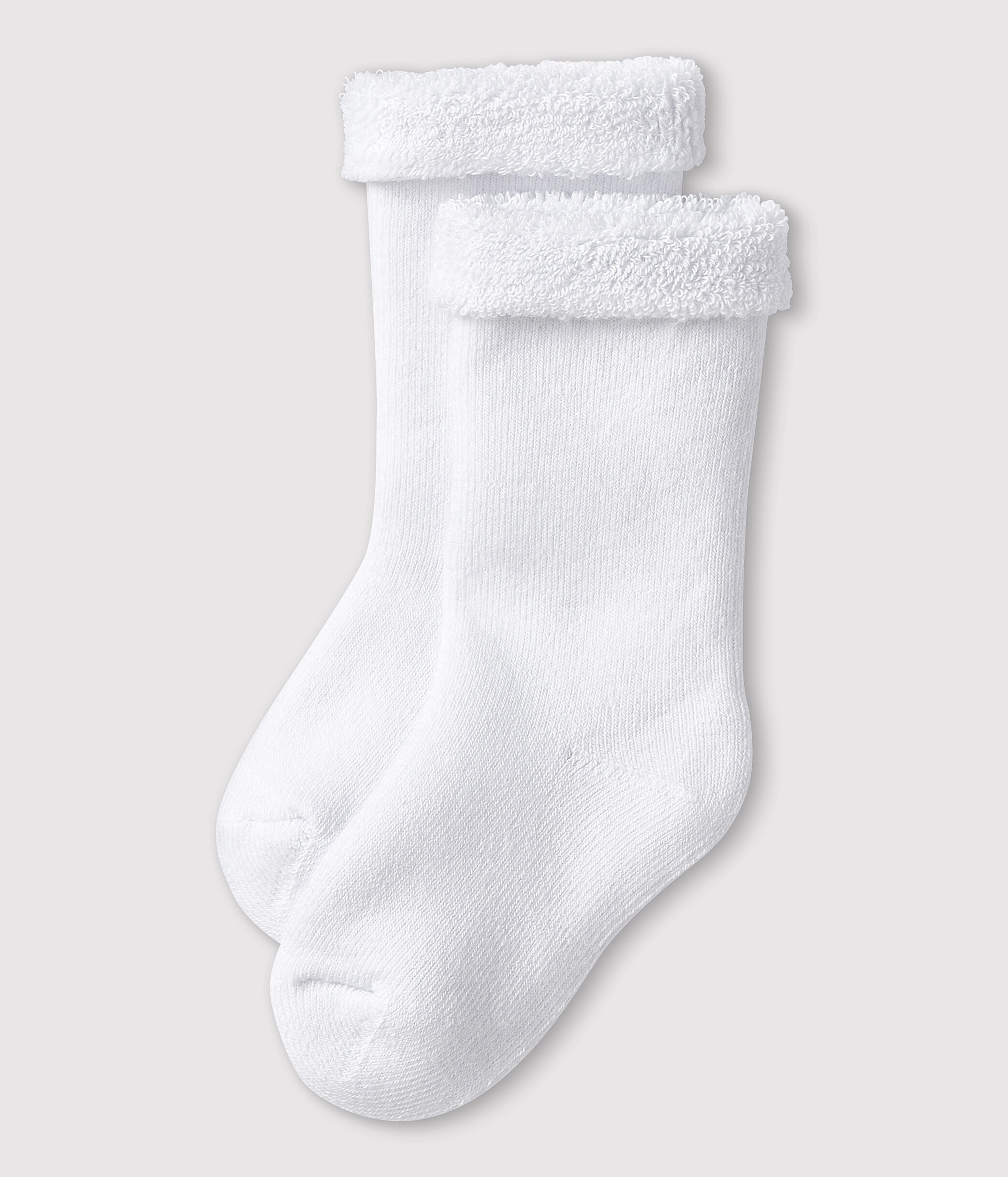 Chaussette bebe top blanche