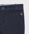 Pantalon slim en gabardine de coton enfant garçon bleu SMOKING