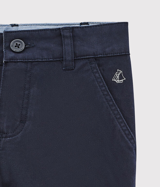 Pantalon enfant gar&ccedil;on bleu marine