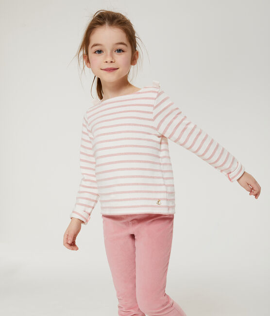 Marinetrui voor meisjes wit MARSHMALLOW/roze JOLI BRILLANT