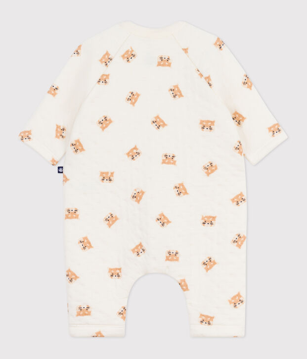 Combinaison b&eacute;b&eacute; en coton, imprim&eacute; pandas roux &eacute;cru/multicouleur