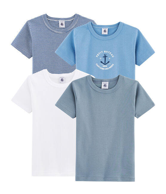 Verrassingstasje met 4 T-shirts met korte mouwen voor jongens variante 1