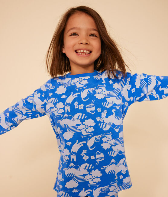 Katoenen kinderpyjama met print FUJI/ MARSHMALLOW