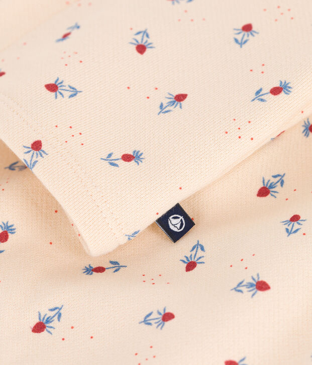 Tweedelig katoenen babysetje ecru/multicouleur