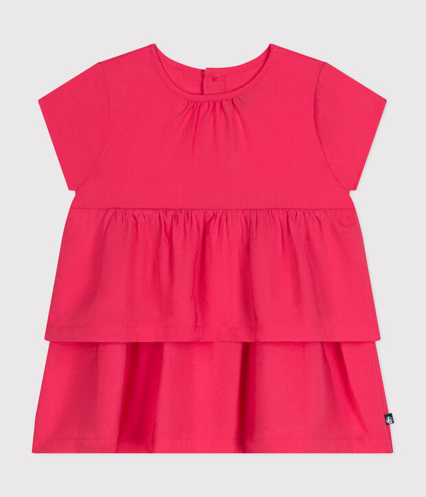 Babyjurkje met korte mouwen roze
