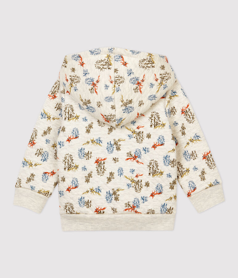 Gewatteerd babyvest. beige/multicouleur