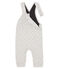 Salopette longue bébé garçon en tubique matelassé gris BELUGA CHINE