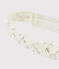 Bandeau cheveux bébé fille blanc MARSHMALLOW/gris ARGENT
