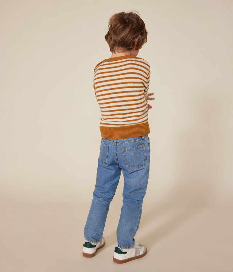 Jongenstrui in katoen en wol wit AVALANCHE/ ECUREUIL