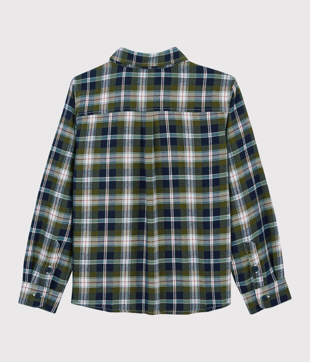 Chemise &agrave; carreaux enfant gar&ccedil;on bleu/multicouleur