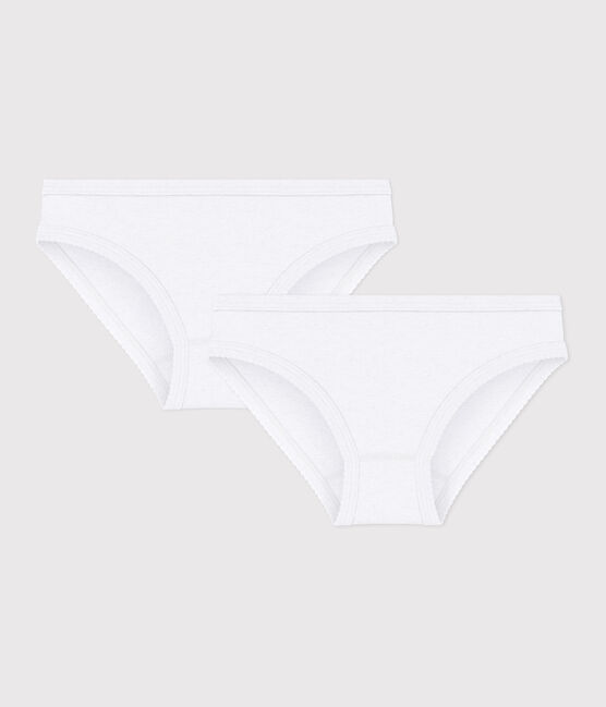 Lot de 2 culottes blanches petite fille variante 1