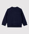 Babyvest in doorgestikte tubic blauw SMOKING