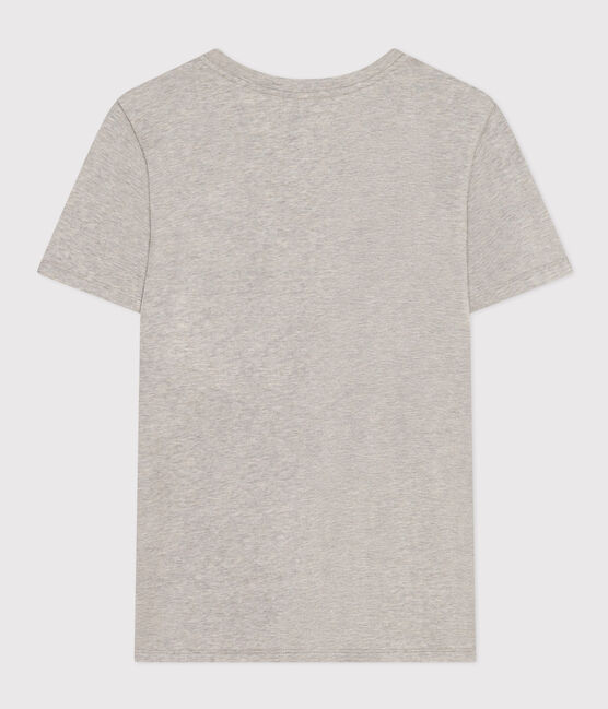 LE Droit, katoenen T-shirt voor dames met ronde hals grijs CHATON CHINE