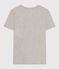 LE Droit, katoenen T-shirt voor dames met ronde hals grijs CHATON CHINE