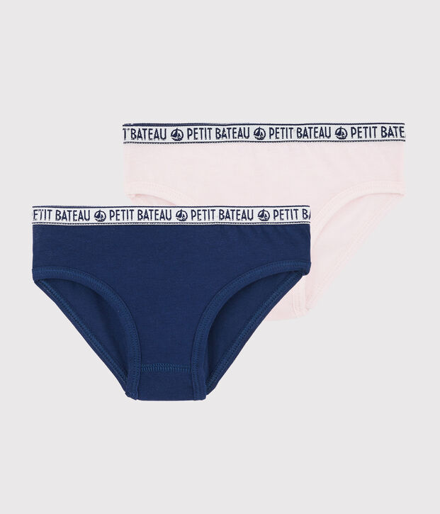 Set van 2 sportieve meisjesonderbroeken multicouleur