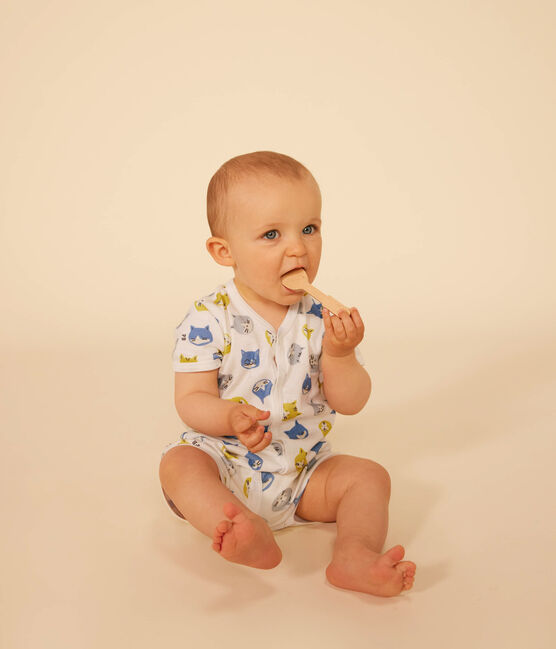 Lot de 2 combinaison courte en coton bébé variante 1