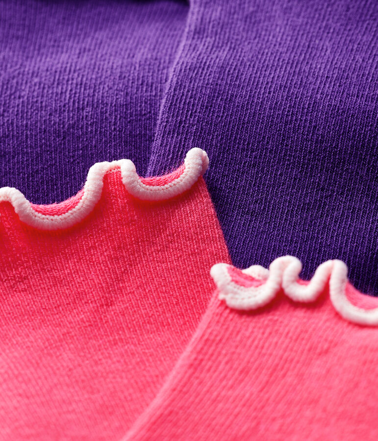 Lot de 2 paires de chaussettes b&eacute;b&eacute; fille variante 1