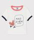 T-shirt met korte mouwen van biokatoen met motief voor baby's
