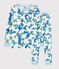 Katoenen snugfit pyjama met print voor kleine jongens wit MARSHMALLOW/wit MULTICO