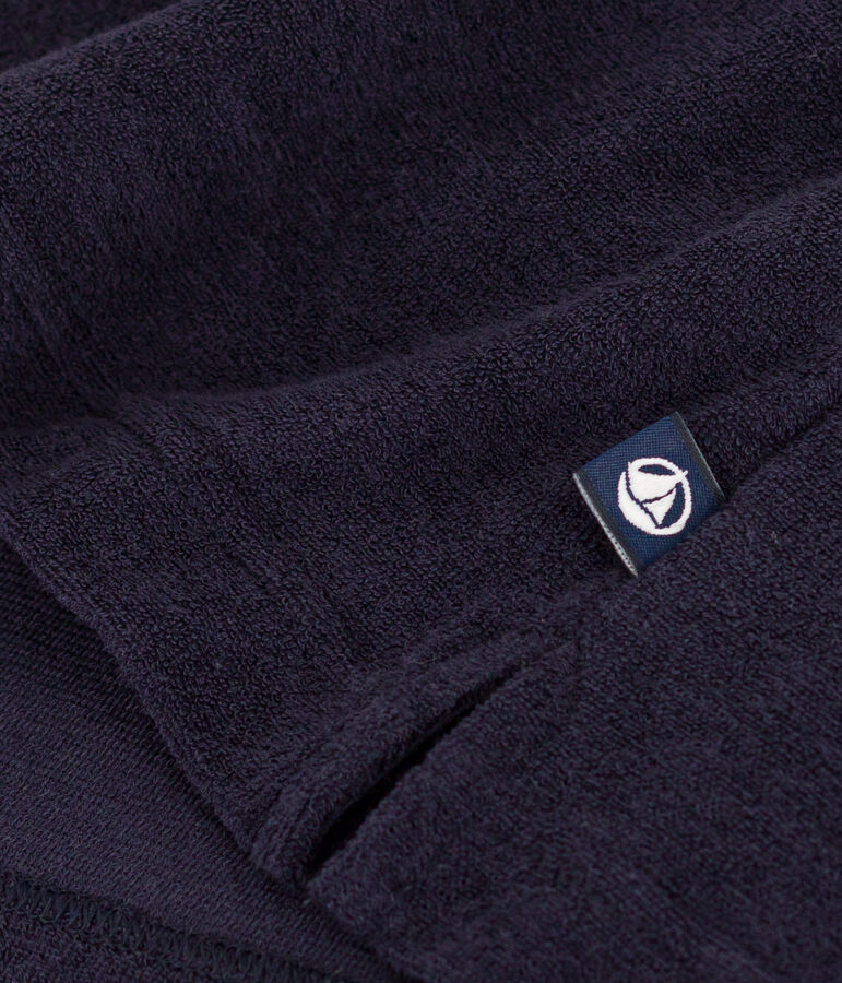 LE Boxy, T-shirt van katoenen badstof voor dames blauw