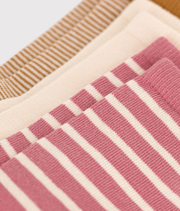 3 paar katoenen kindersokken met streepjes multicouleur