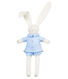 Doudou lapin habillé